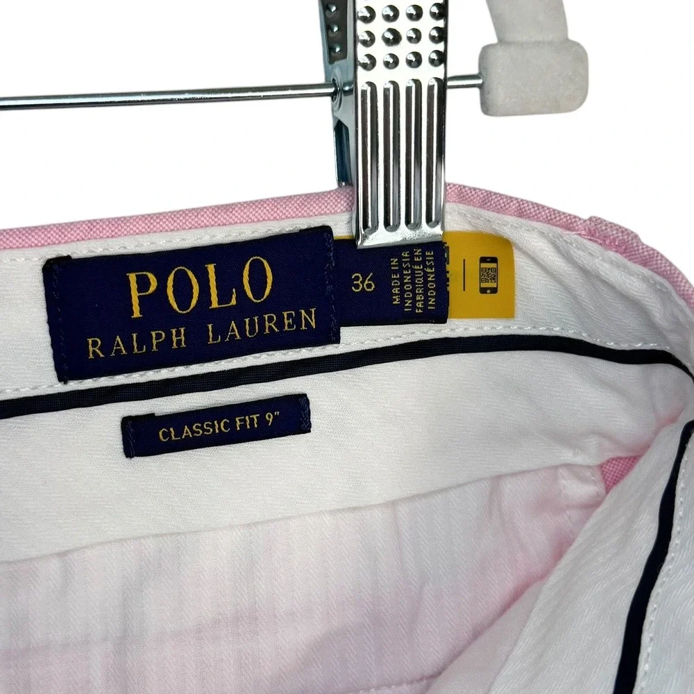 Polo Ralph Lauren Chino Shorts 36 Pink‎ Classic Fit 9